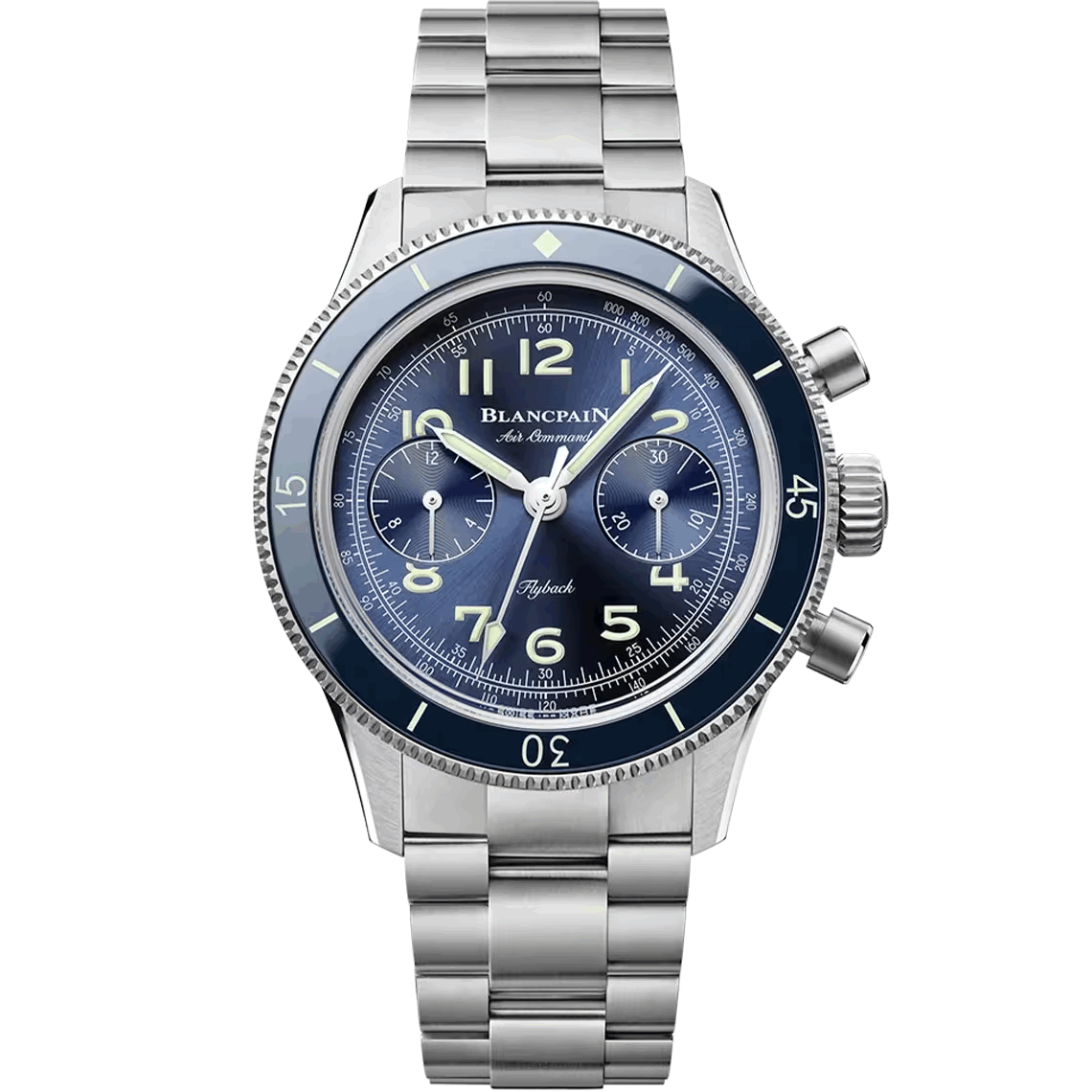 Blancpain price 2026 Silver watch with blue face | Luxe Blancpain 2026 price big discount Shop online