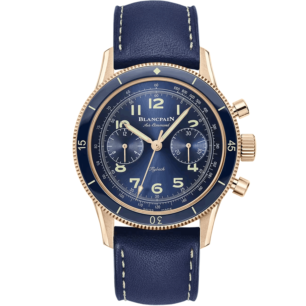 Blancpain price 2026 Blue watch with gold accents | Luxe Blancpain price 2026 big discount Shop online