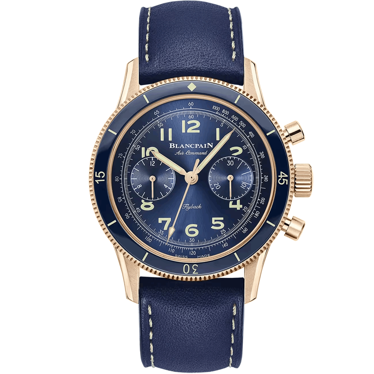 Blancpain price 2026 Blue watch with gold accents | Luxe Blancpain price 2026 big discount Shop online