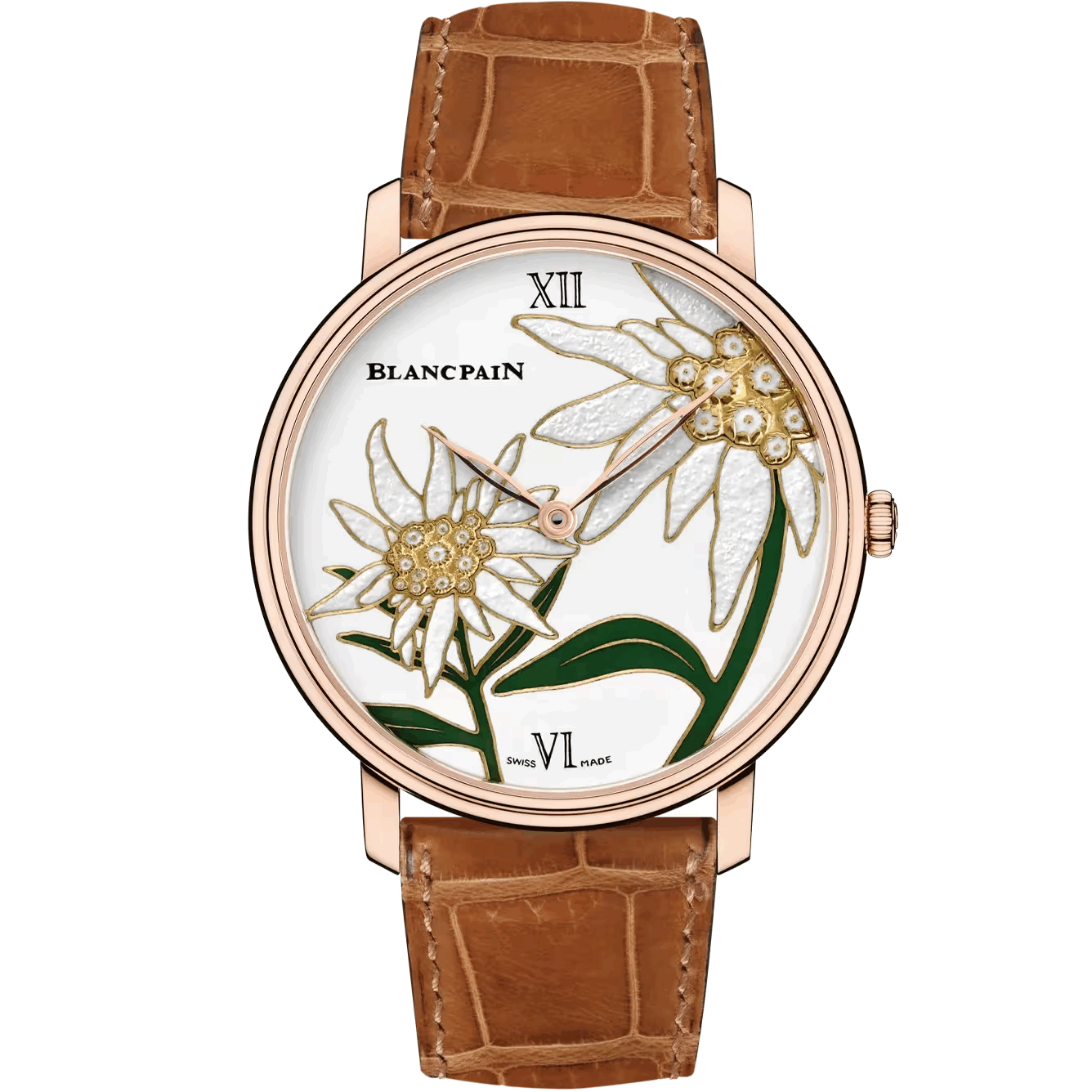 Blancpain watch with floral design | Luxe Blancpain Watches big discount Shop online