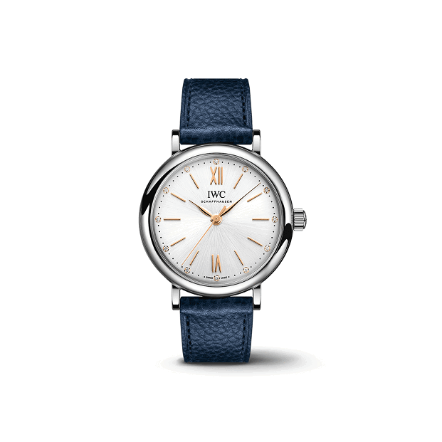 IWC watch with blue strap | Luxe IWC Watches big discount Shop online