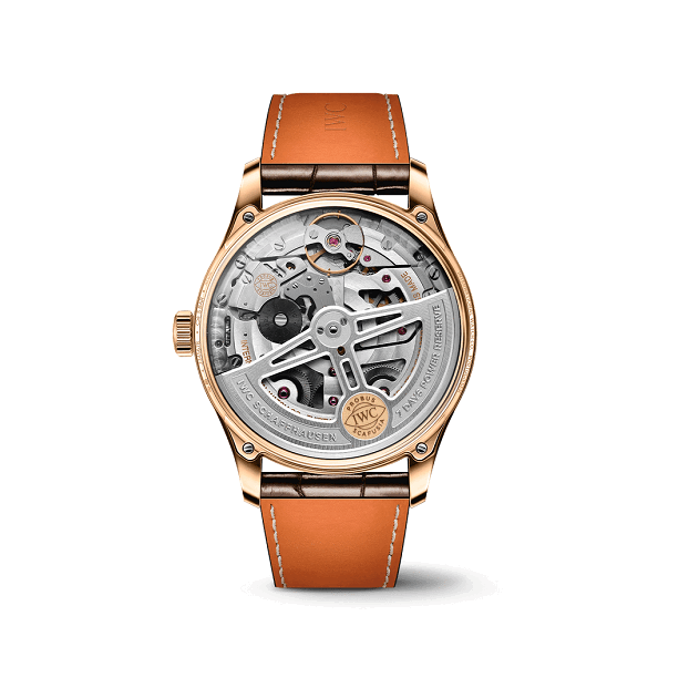 Luxury watch with orange strap and rose gold case | Luxe Watches Shop online