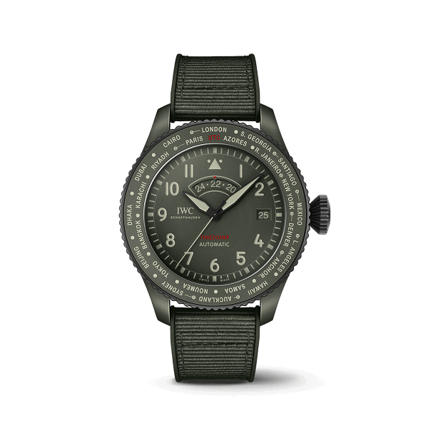 Black watch with detailed face  | Luxe IWC Watches big discount Shop online