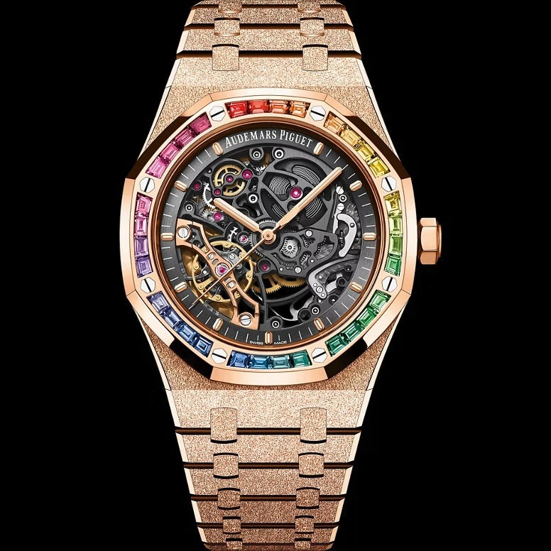 Audemars Piguet 41mm Royal Oak Frosted Gold Double Balance Wheel Openworked